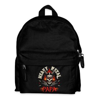 Dad Metalhead Gift Heavy Metal Rock Dad - Kids' Backpack - black - Front
