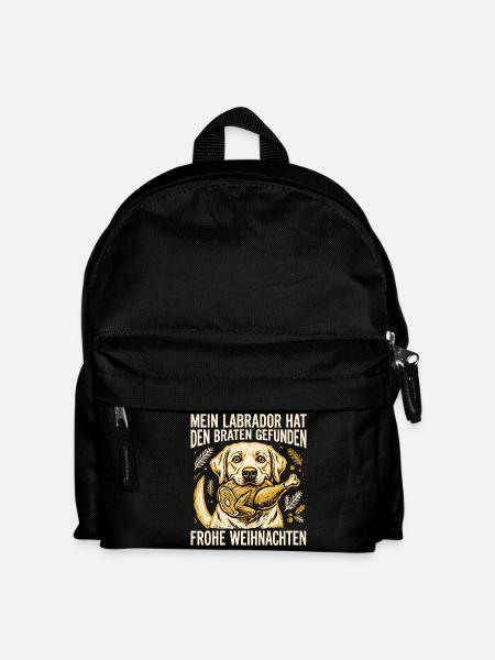Mein Labrador hat den Braten gefunden - Kinder Rucksack - Schwarz