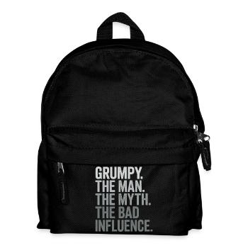 Grumpy der Mann, der Mythos, der schlechte Einfluss - Kinder Rucksack - Schwarz - Vorne