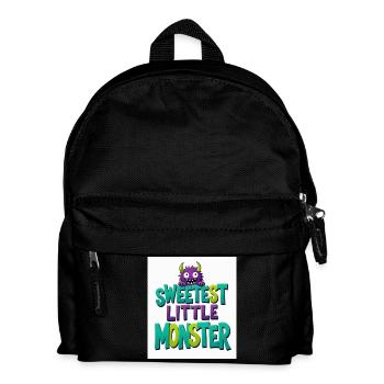 Das süßeste kleine Monster - Kinder Rucksack - Schwarz - Vorne