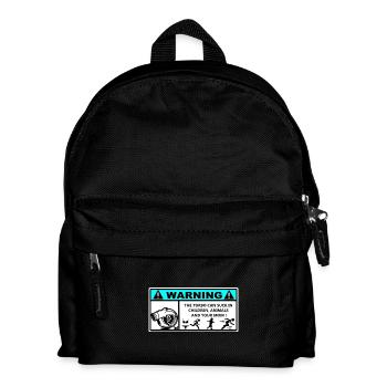 Autocollant Danger Turbo  - Sac à dos Enfant - noir - Devant