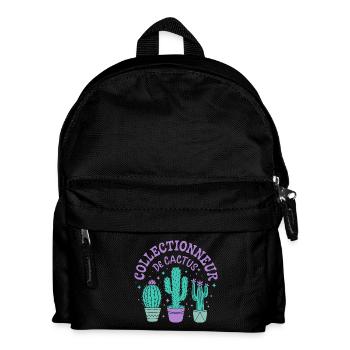 Collectionneur de Cactus - Sac à dos Enfant - noir - Devant