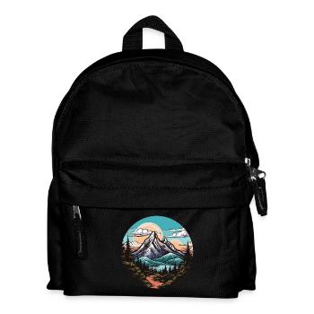 Mountains Landscape - Kids' Backpack - black - Front