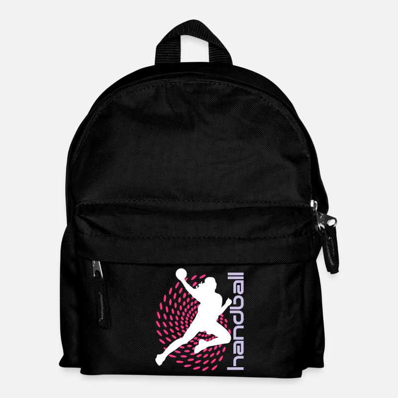 Punktspirale Handballerin - Kinder Rucksack - Schwarz