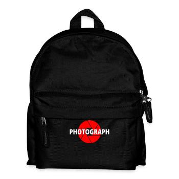 photograph fotograf photo shoot - Kinder Rucksack - Schwarz - Vorne