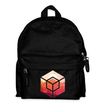 Sunset in the cube - Kids' Backpack - black - Front