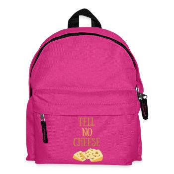 Tell no cheese - Erzähl keinen Käse - Kinder Rucksack - Fuchsia - Vorne