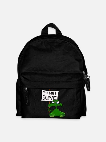 Sonnenfrosch - Kinder Rucksack - Schwarz