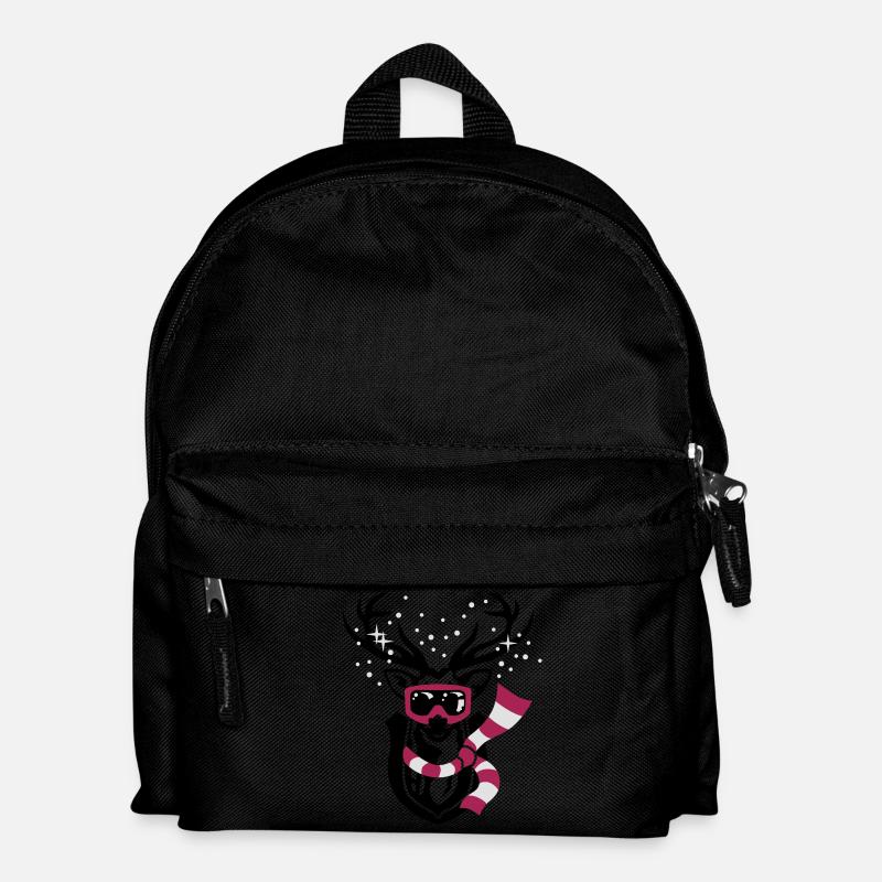 Skihirsch - Kinder Rucksack - Schwarz