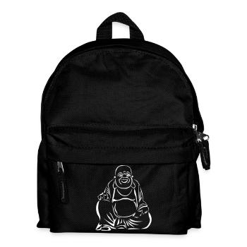 Fetter Buddha - Kinder Rucksack - Schwarz - Vorne