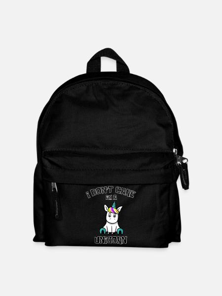 Je ne me soucie pas que je suis une chemise licorne pour les filles - Sac à dos Enfant - noir