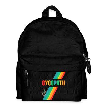 Retro Vintage Cycopath vélo vélo de route T-shirt - Sac à dos Enfant - noir - Devant