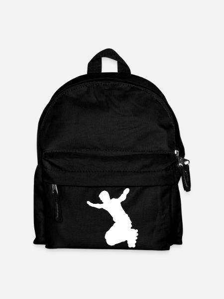 Inline Skater Rollerblades Rollschuhe Skating - Kinder Rucksack - Schwarz