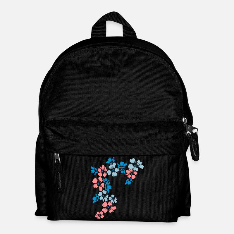 flowers - Kinder Rucksack - Schwarz