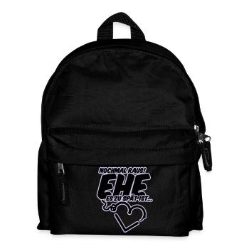 bachelor party wedding shower wedding - Kids' Backpack - black - Front