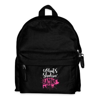 Quel est Shakin Bacon - Sac à dos Enfant - noir - Devant