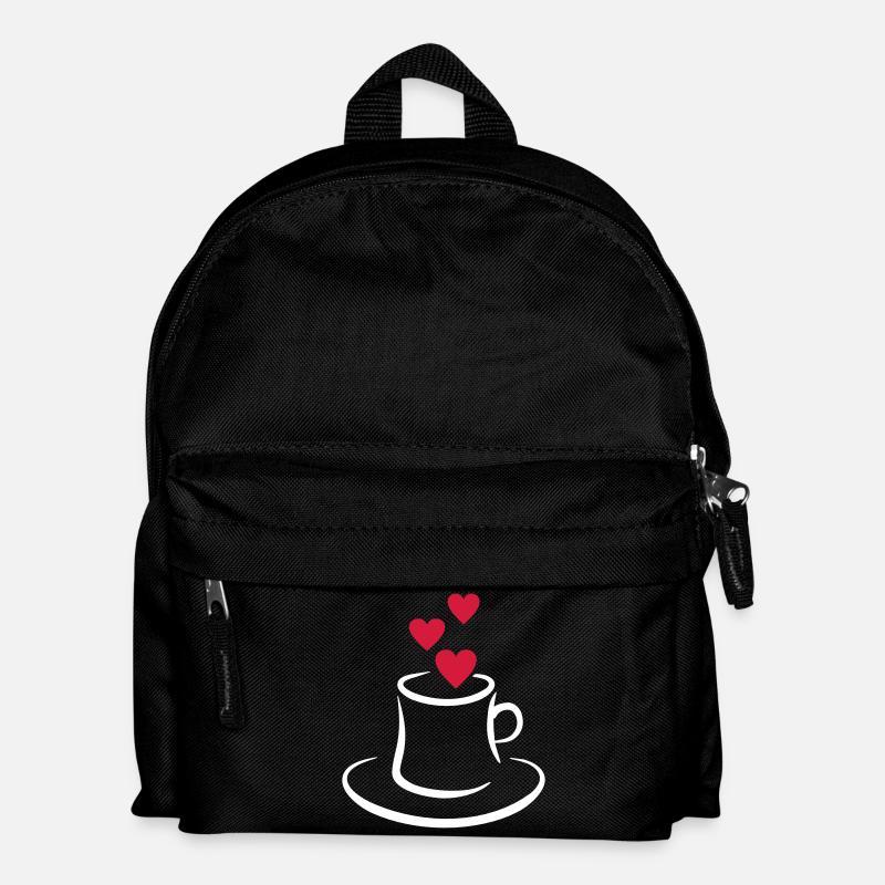 Kaffee - Kinder Rucksack - Schwarz