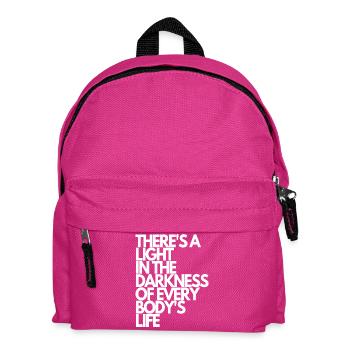 There's a light in the darkness of everybodys life - Kids' Backpack - fuchsia - Front