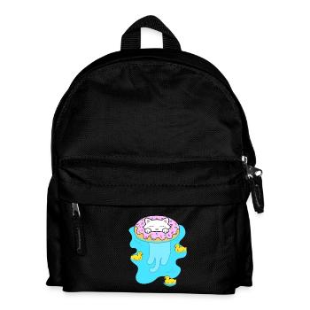 Joyeux petit chat profitant de l’été dans le sw - Sac à dos Enfant - noir - Devant