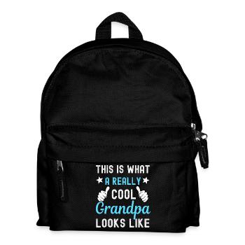 Grandfather Grandpa - Kids' Backpack - black - Front