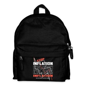 Stop Inflation - Kids' Backpack - black - Front
