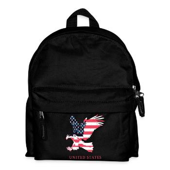 American Adler - Kinder Rucksack - Schwarz - Vorne
