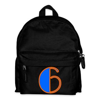 6. 6 JAHRE. 6-jähriges Jubiläum. GEBURTSTAG 6 JAHRE. SECHS - Kinder Rucksack - Schwarz - Vorne