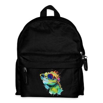 Doko the lizard - Kids' Backpack - black - Front