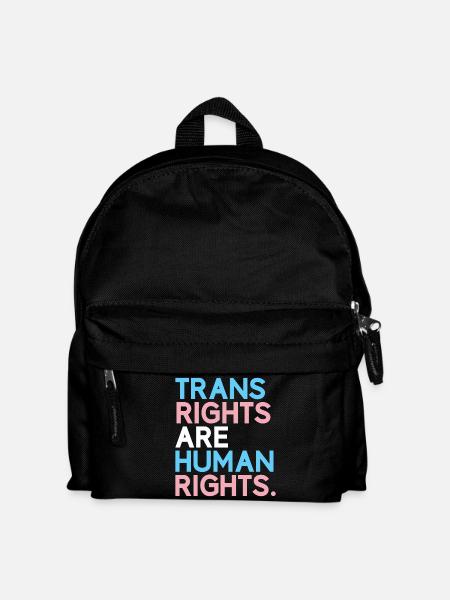 Pride Month LGBT - Trans-Rechte sind Menschenrechte - Kinder Rucksack - Schwarz