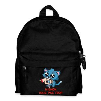 Mignon mais pas trop - Sac à dos Enfant - noir - Devant