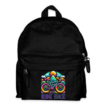 Cycling - Ride Bike design - Kids' Backpack - black - Front