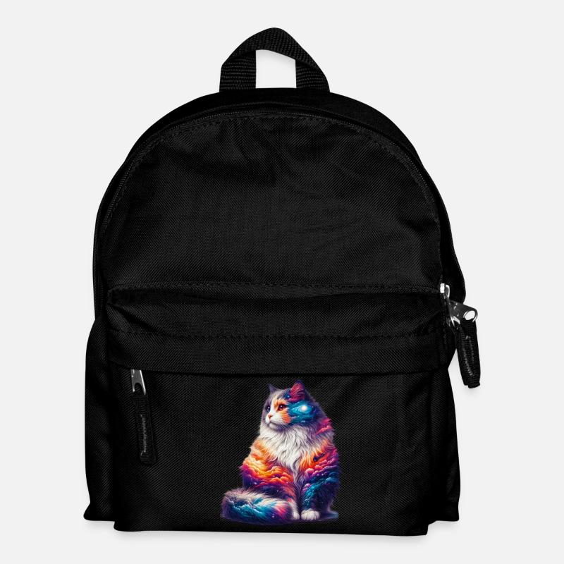 Katze - Kinder Rucksack - Schwarz