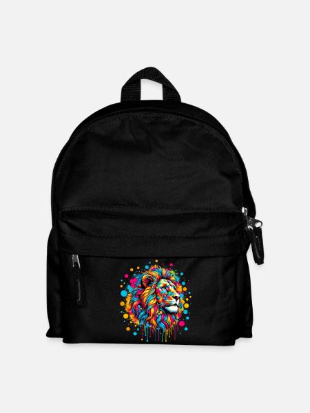 Löwe - Kinder Rucksack - Schwarz