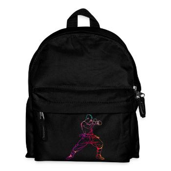 Oldschool Kickboxer - Kids' Backpack - black - Front