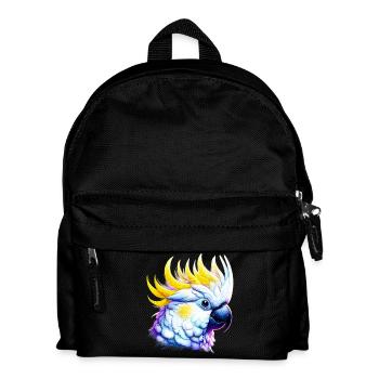 Cacatoès perroquet - Sac à dos Enfant - noir - Devant