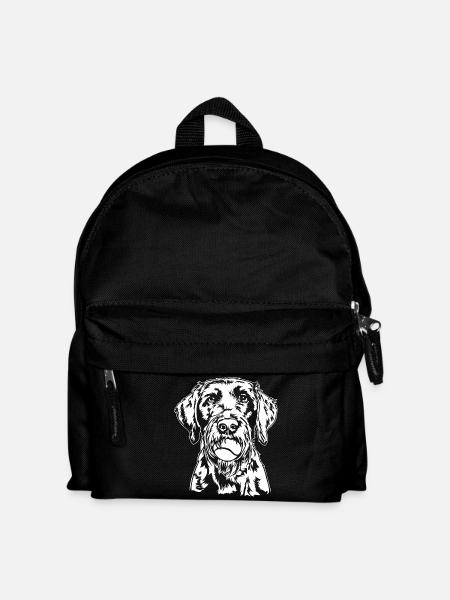 Deutsch Drahthaar Ball Balljunkie Hunde Wilsigns - Kinder Rucksack - Schwarz