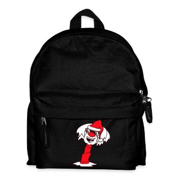 Palme Weihnachtsmann Weihnachten Sonnenbrille Cool - Kinder Rucksack - Schwarz - Vorne