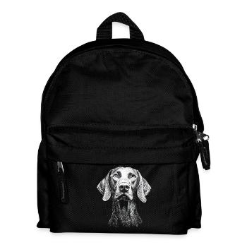 Weimaraner Portrait Hunting Dog Hunting Dogs Dogs - Kids' Backpack - black - Front