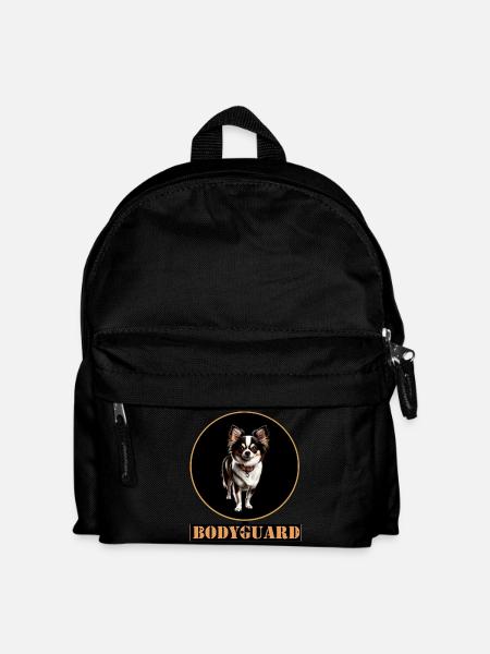 Bodyguard Chihuahua Circle - Kinder Rucksack - Schwarz