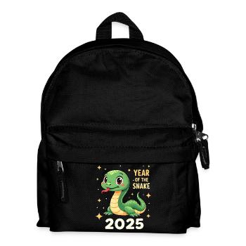 China-Silvester - Schlange 2025 - Kinder Rucksack - Schwarz - Vorne