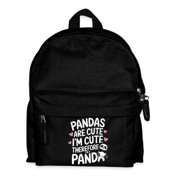 Panda Bear Panda Animal Pandas - Kids' Backpack - black - Front
