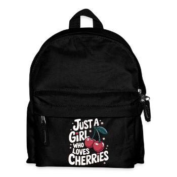 Cherries Cherries Fruits Food - Kids' Backpack - black - Front