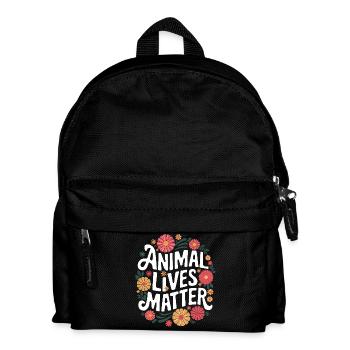 Vegetarian Vegan Veggie Vegetarian - Kids' Backpack - black - Front