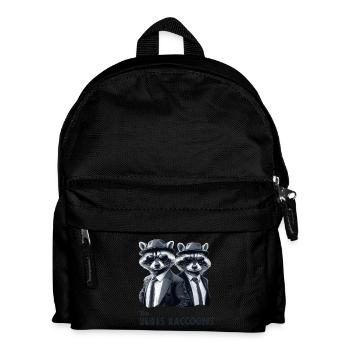 The Blues Raccoons 3 - Kinder Rucksack - Schwarz - Vorne