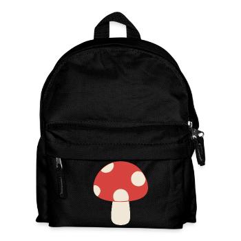 Verspielter Pilz - Kinder Rucksack - Schwarz - Vorne