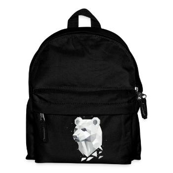 Tête d’ours géométrique – Force et tranquillité - Sac à dos Enfant - noir - Devant