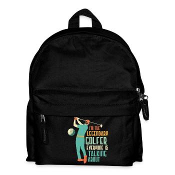 Je suis le golfeur légendaire dont tout le monde parle - Sac à dos Enfant - noir - Devant
