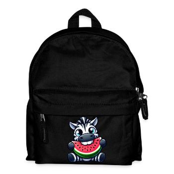 Sweet Zebra Melon Watermelon - Kids' Backpack - black - Front