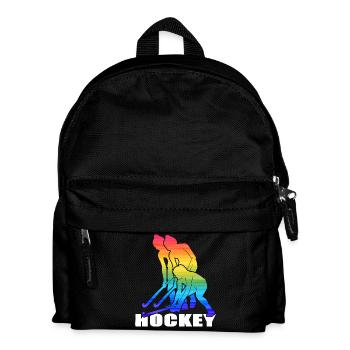 Hockey Feldhockey Hockey-girl Hockeysaison - Kinder Rucksack - Schwarz - Vorne