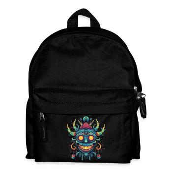 Masque de chaman - Sac à dos Enfant - noir - Devant